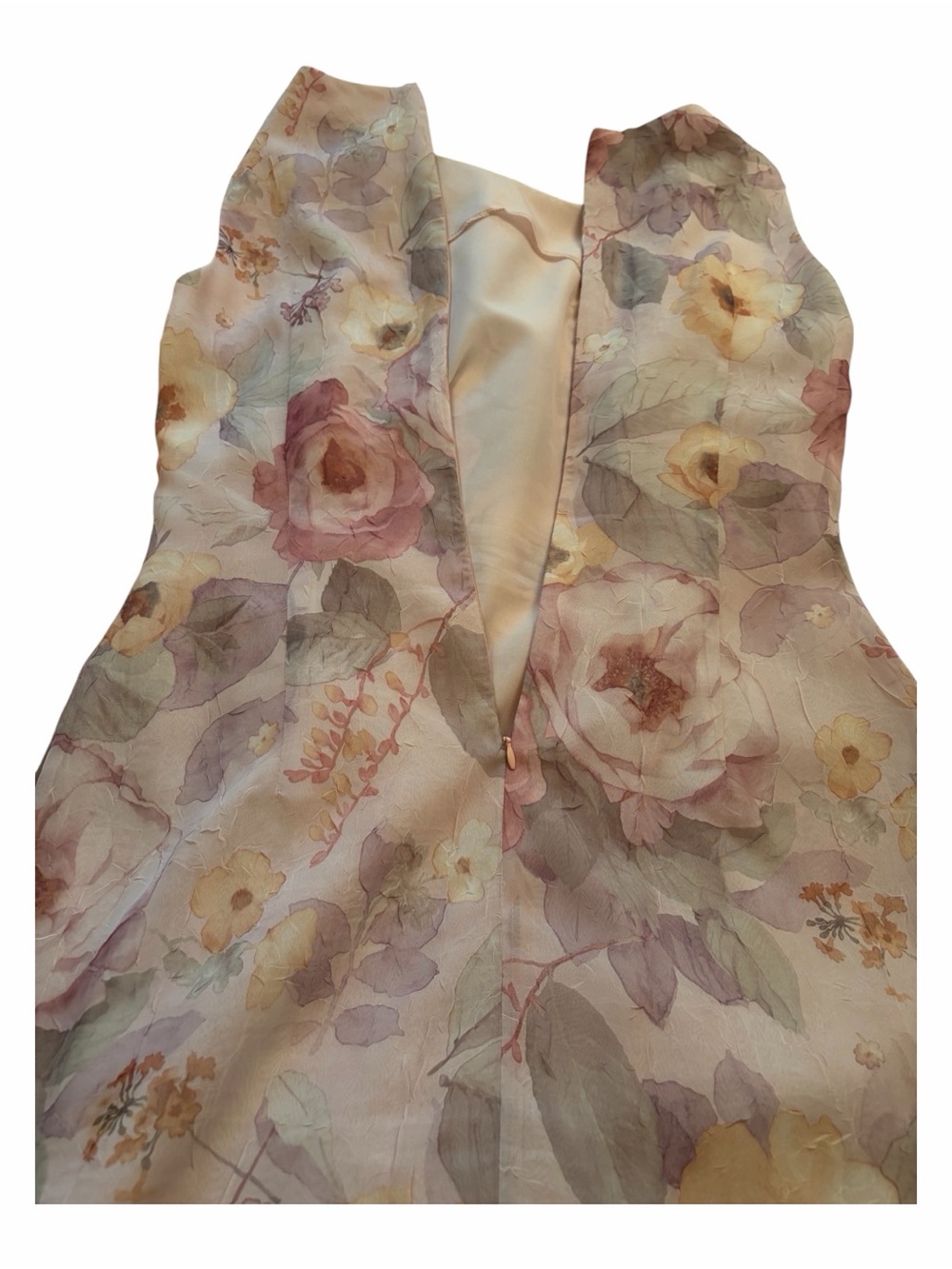 Vintage Algo Sleeveless Maxi Dress in Soft Blush-Measurements state Size Medium - Picture 11 of 15